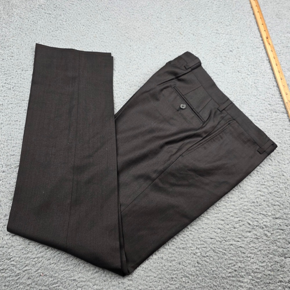 Ted Baker London Jefferson Pant Mens 34x34 Brown 100% Wool Dress Trousers Canada